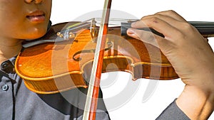 Violin on musician