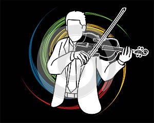 Violin Musician Orchestra Instrument Graphic Vector