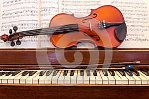 Violin and Piano With Music