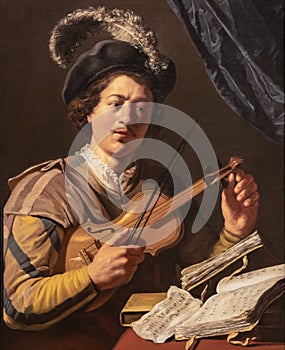 The Violin Player, painting, by Jan Lievens