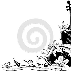 Violin with sartorial meter, allegory