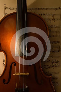 The violin with score 2 photo