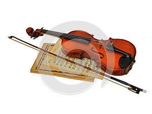 Violin and scores photo