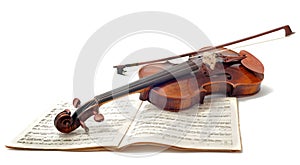 Violin and sheet music