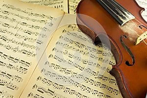 Violin and Sheet Music