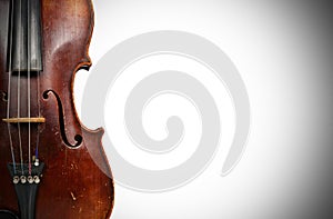 Violin and space for text