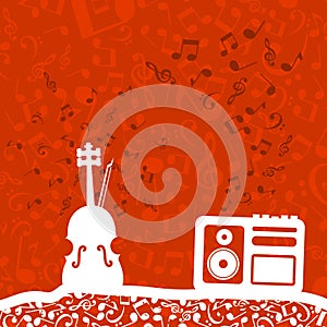 Violin and the tape recorder