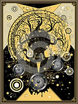 Violin tree music poster