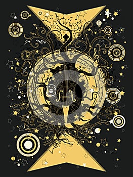 Violin tree music poster