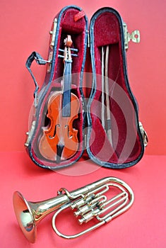 violin and trumpet