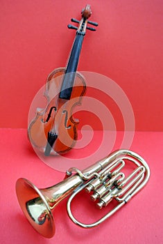 Violin and trumpet