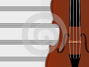 Violin vector illustrations isolated in white background