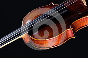 Violin Viola On Black