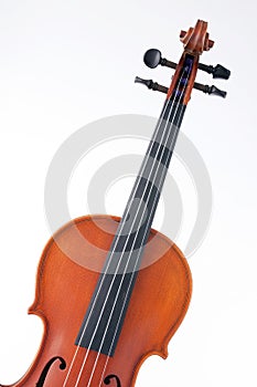 Violin Viola Isolated On White