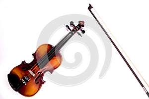 Violin  on white background