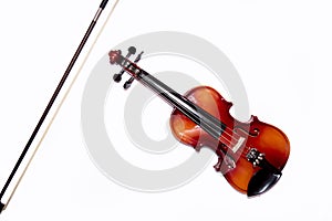 Violin  on white background