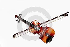 Violin  on white background