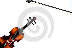 Violin  on white background