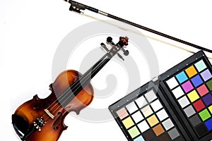 Violin  on white background