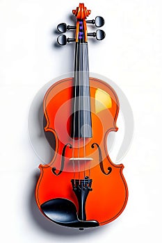 A violin on a white background with a white wall
