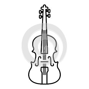 Violine icon , outline style