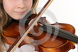 Violinist playing the violin