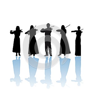 Violinist quintet photo