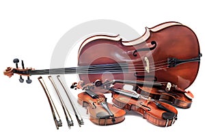 Violins and cello photo