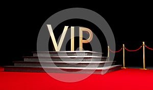 VIP 3d render symbol.