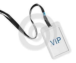 Vip badge isolated on white