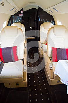 VIP Business Jet Airplane Interior
