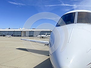 VIP business jet, private airplane, aviation service