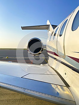 VIP business jet, private airplane, aviation service