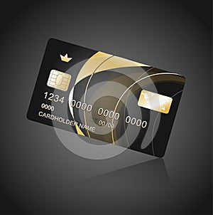 VIP Card black and gold