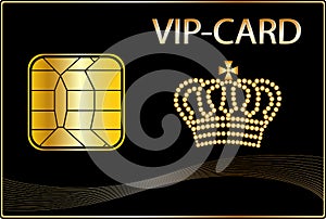 VIP Card with a golden crown