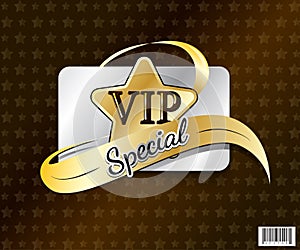 VIP card symbol design-vector file