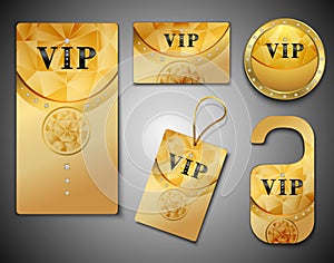 Vip cards design template