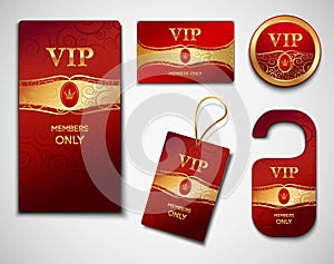 Vip cards design template