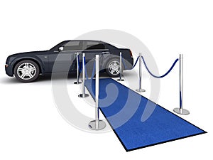 VIP carpet Limousine Illustration