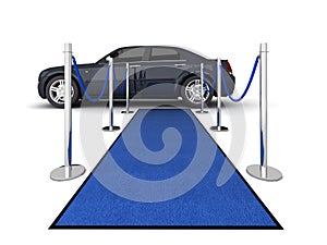 VIP carpet limousine illustration