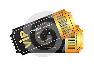 Vip club cards, Members Only Gold ribbon, design, vector illustration.