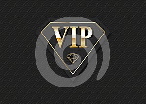 VIP club invitation vector template.