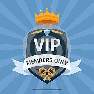 VIP Club members only vector background