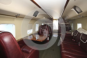 VIP helicopter cabin