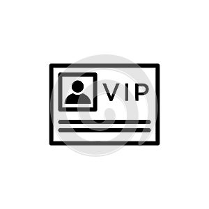 VIP icon flat vector template design trendy