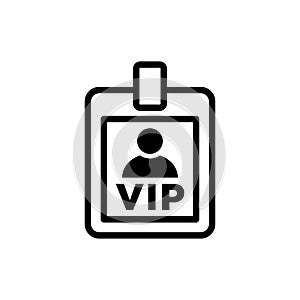 VIP icon flat vector template design trendy