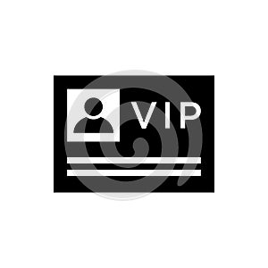 VIP icon flat vector template design trendy