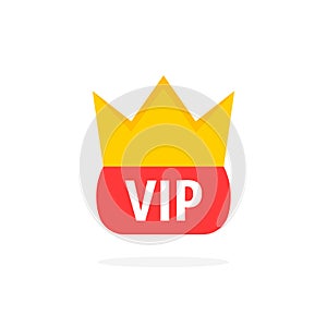 Vip icon isolated on white