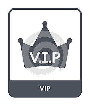 vip icon in trendy design style. vip icon isolated on white background. vip vector icon simple and modern flat symbol for web site
