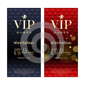 VIP invitation card premium design template.